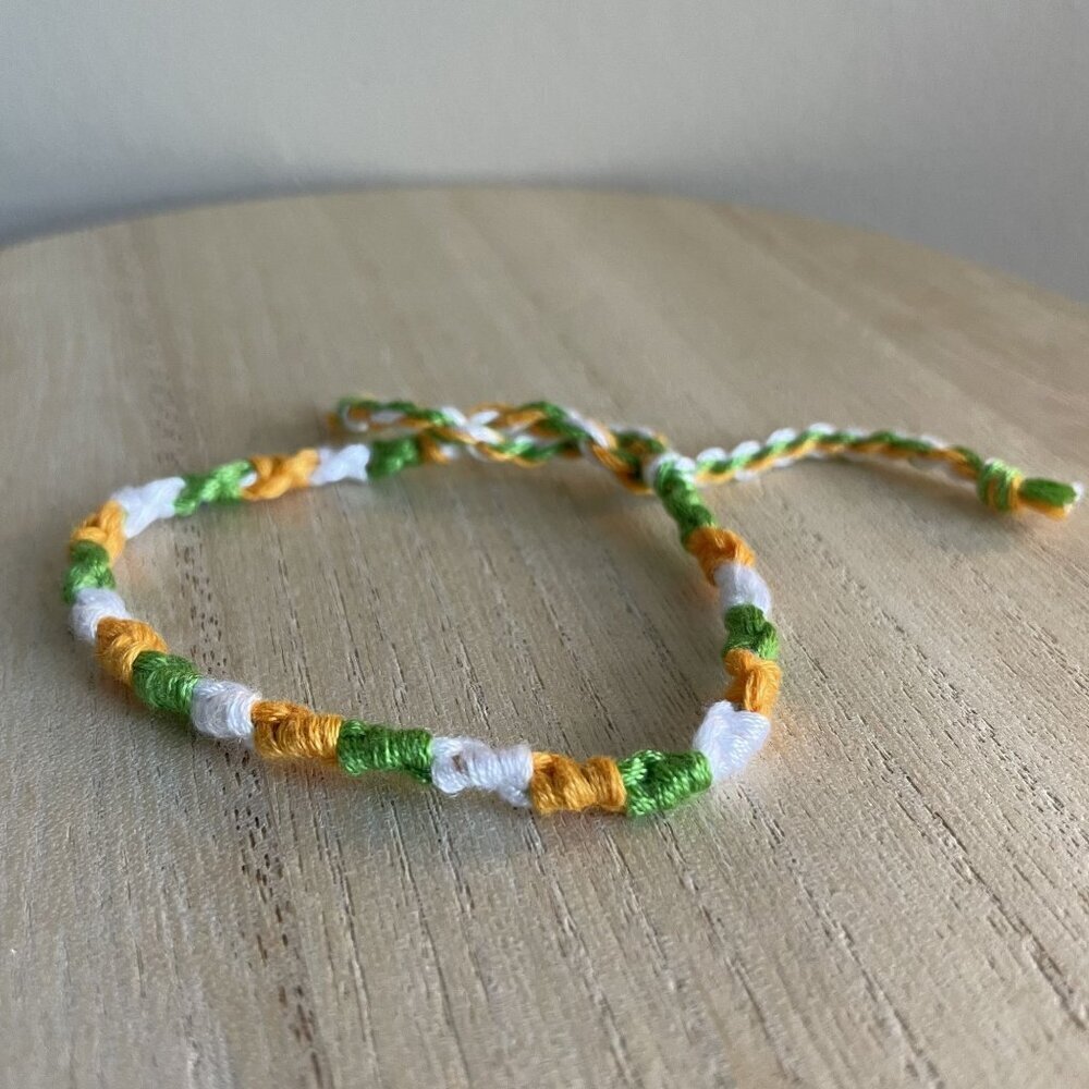 Ilsa Bracelet, anklet, trendy, comfortable, tie, embroidery thread, woven, gift,